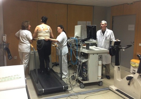 Epreuve d'effort sur tapis